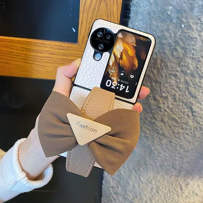 สำหรับ Oppo Find N3 N2  Flip Flip Flip Case พร้อมสายรัดข้อมือ Samsung Galaxy Z Flip5 4 3