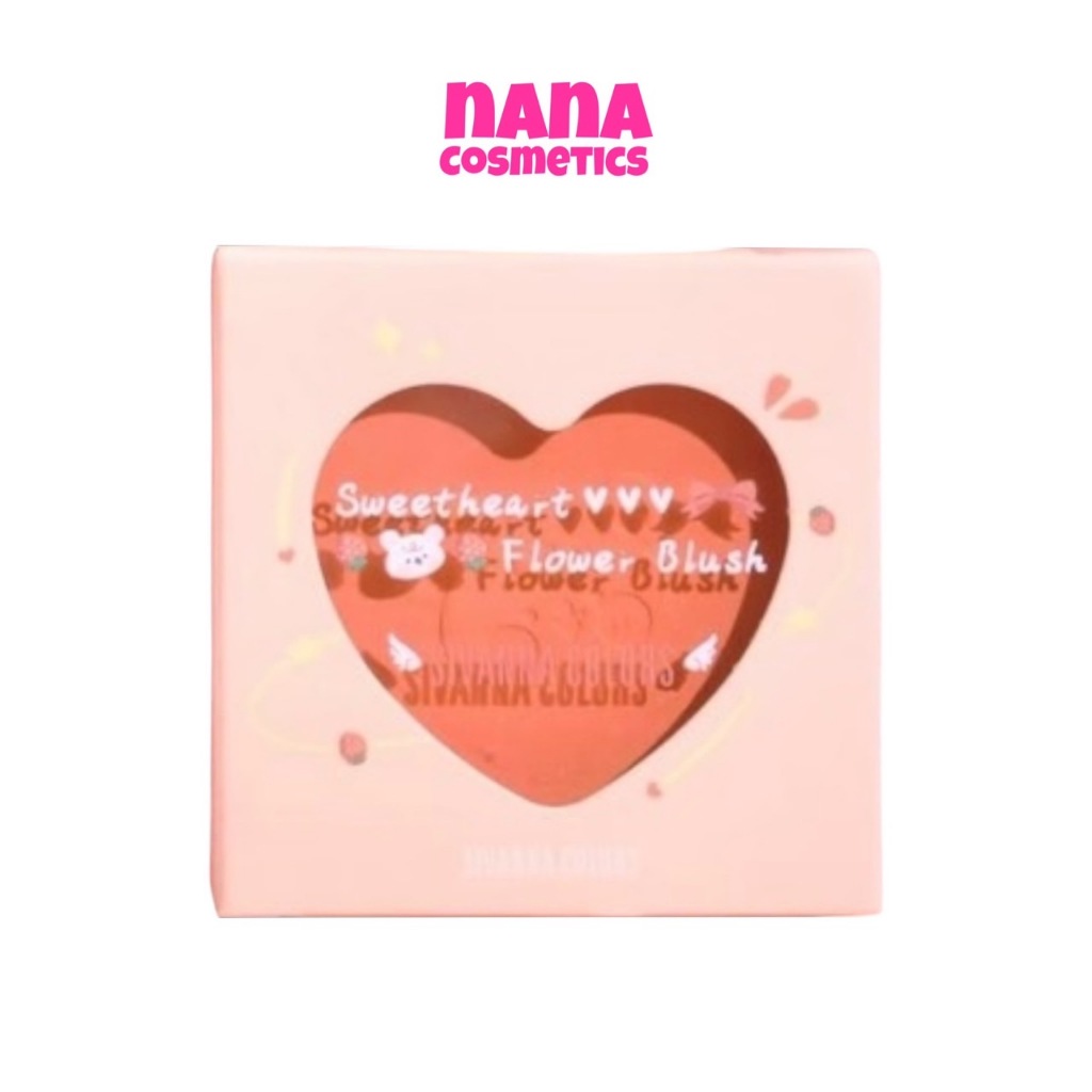 HF802 ซีเวนน่า คัลเลอร์ส สวีทฮาร์ท เฟลาเวอร์ บลัชออน Sivanna Colors Sweetheart Flower Blush