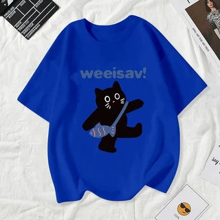เสื้อยืดผู้หญิงแฟชั่นสาวลายการ์ตูนน่ารักฤดูร้อนเสื้อผ้าแฟชั่นส่วนเกาหลีสวมใส่สบายมาก#A163