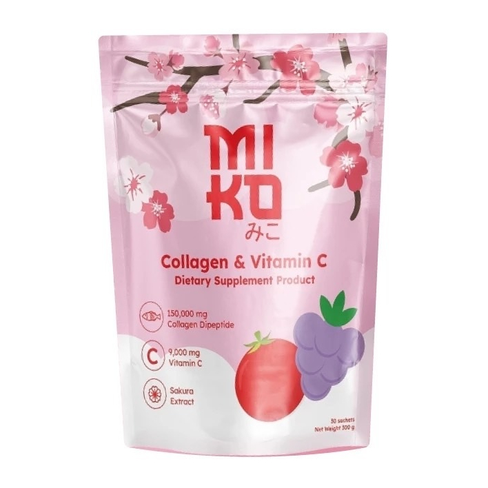 มิโกะคอลลาเจน Miko Collagen & Vitamin C ( 1 ห่อ บรรจุ 30 ซอง )