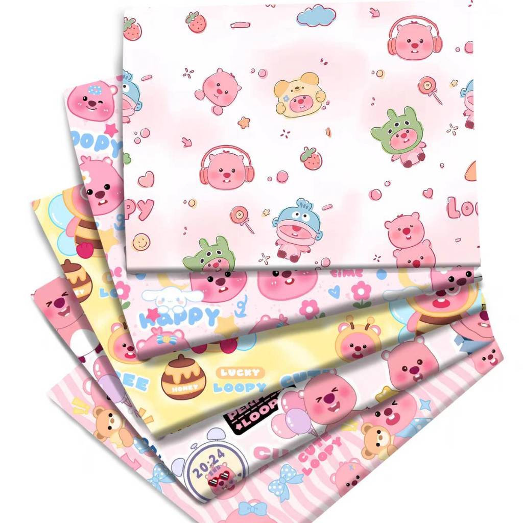 Preorder-ผ้าโพลีผสมคอตตอน พิมพ์ระบบDigital หน้ากว้าง145ซม. Polyester 65%, Cotton 35%