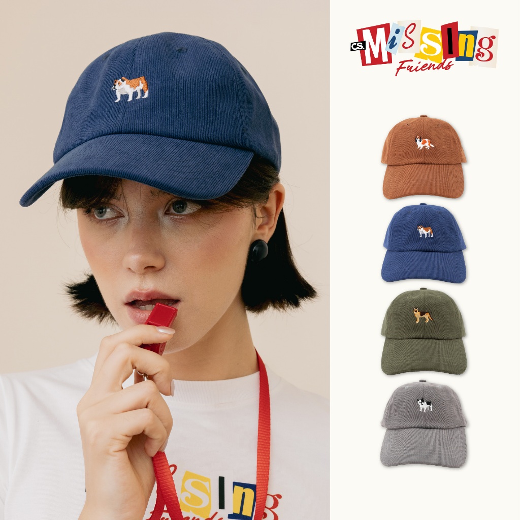 Classy - หมวกแก็ปผ้าลูกฟูก ปักลาย Col. Missing Friends รุ่น Boss Cap