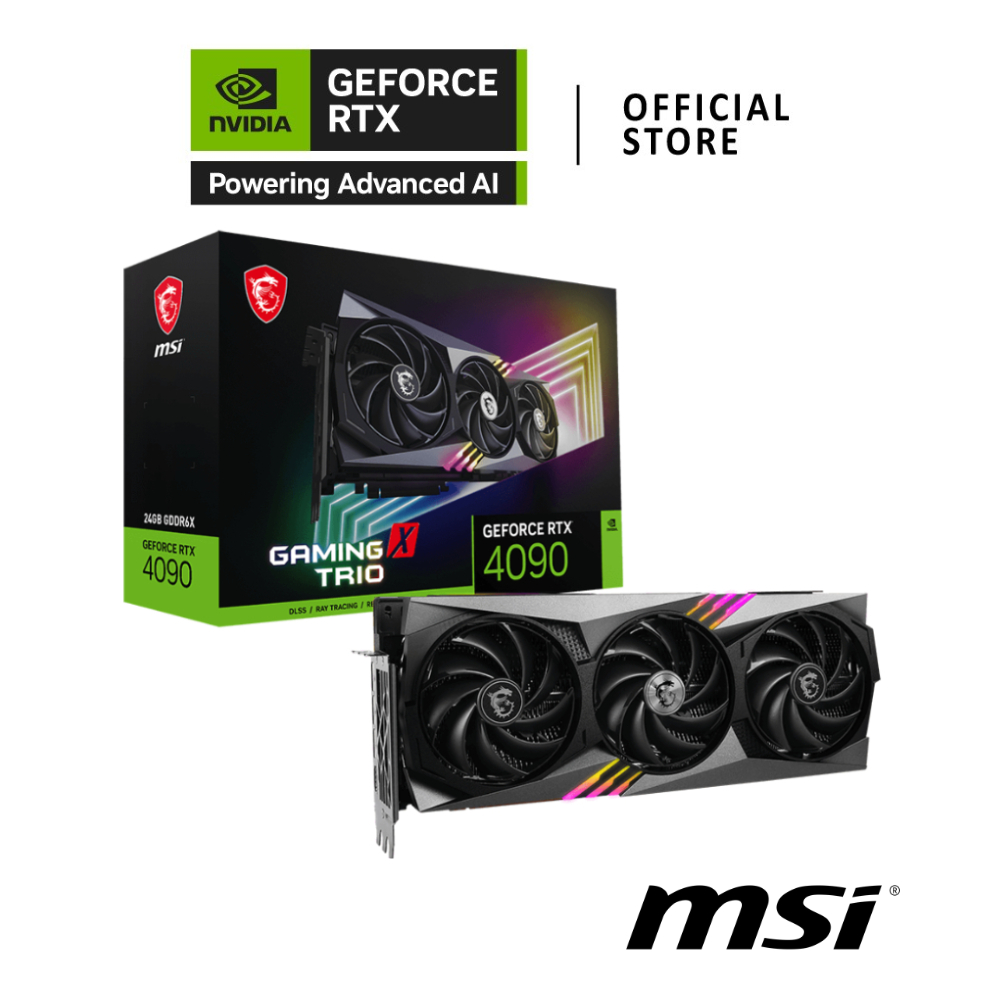MSI NVIDIA® GeForce RTX™ 4090 GAMING TRIO 24GB การ์ดจอ