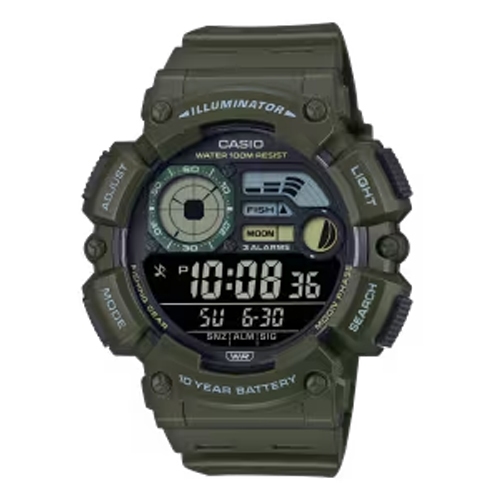 CASIO นาฬิกาข้อมือ สายเรซิ่น รุ่น WS-1500H,WS-1500H-1A,WS-1500H-2A,WS-1500H-5A