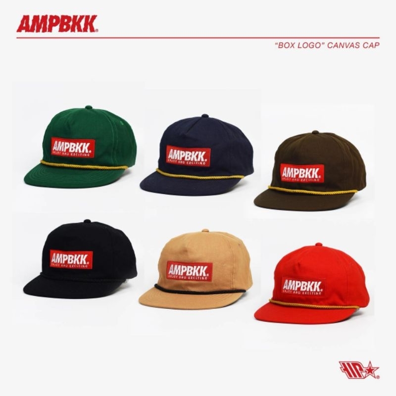 A.M.P. "Box Logo" CANVAS CAP