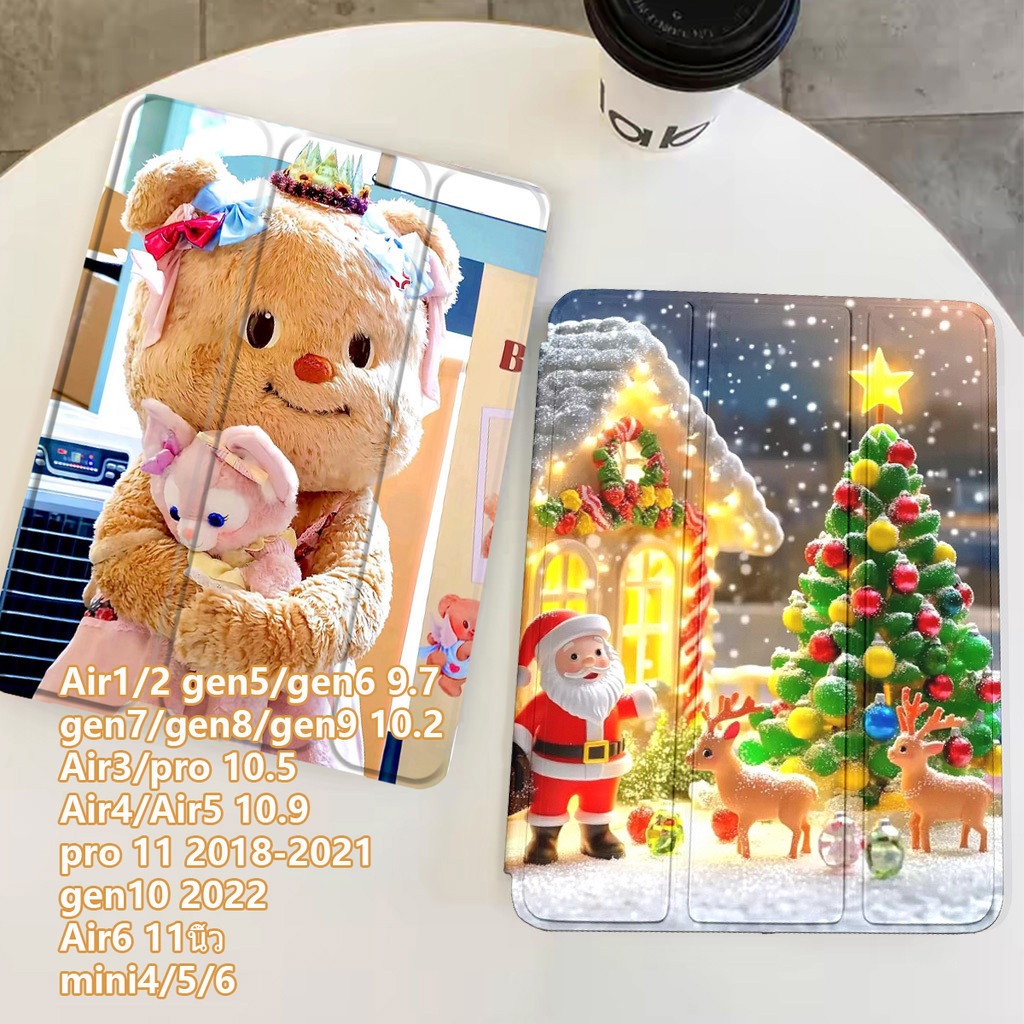 【พร้อมส่ง】เคสไอแพด มีที่ใส่ปากกา for gen5/6 9.7 gen7/8/9 10.2 Air3 Air4/Air5 10.9 pro 11 gen10 Air6 TPU mini4/5/6