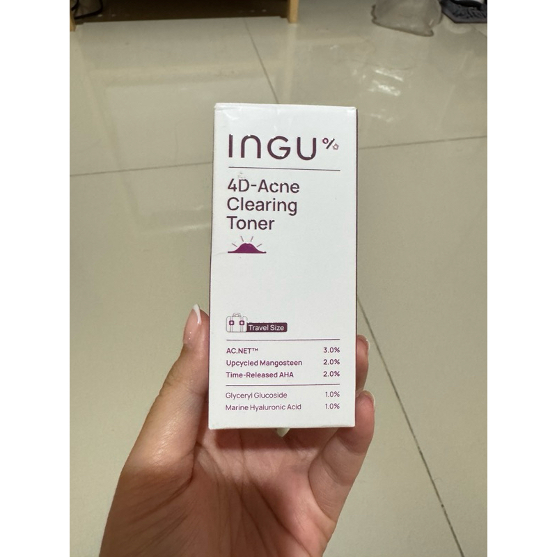 แท้ 💯 INGU 4D-Acne Clearing Toner อิงกุ โทนเนอร์รักษาสิวอย่างอ่อนโยน  50ml ส่งต่อของใหม่