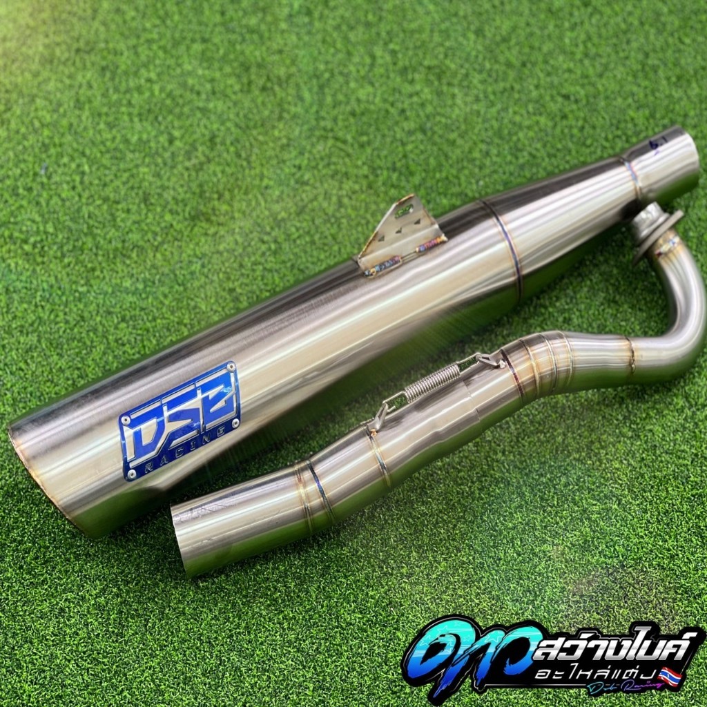 DSB Racing ท่อเลสเวฟ125 s,r,บังลม 2วาล์ว 4วาล์ว คอ34-38-48-51 ปาก63 ไส้แป๊บจิกเกลียว