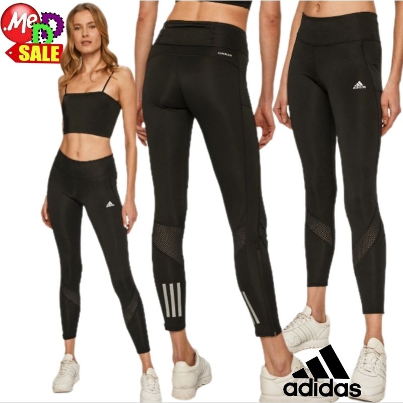 Adidas - ใหม่ กางเกงใส่วิ่งออกกำลังกายรัดรูป ทรงที่กระชับ ทรงครอป ADIDAS OWN THE RUN TIGHTS FS9832 FS9833:
