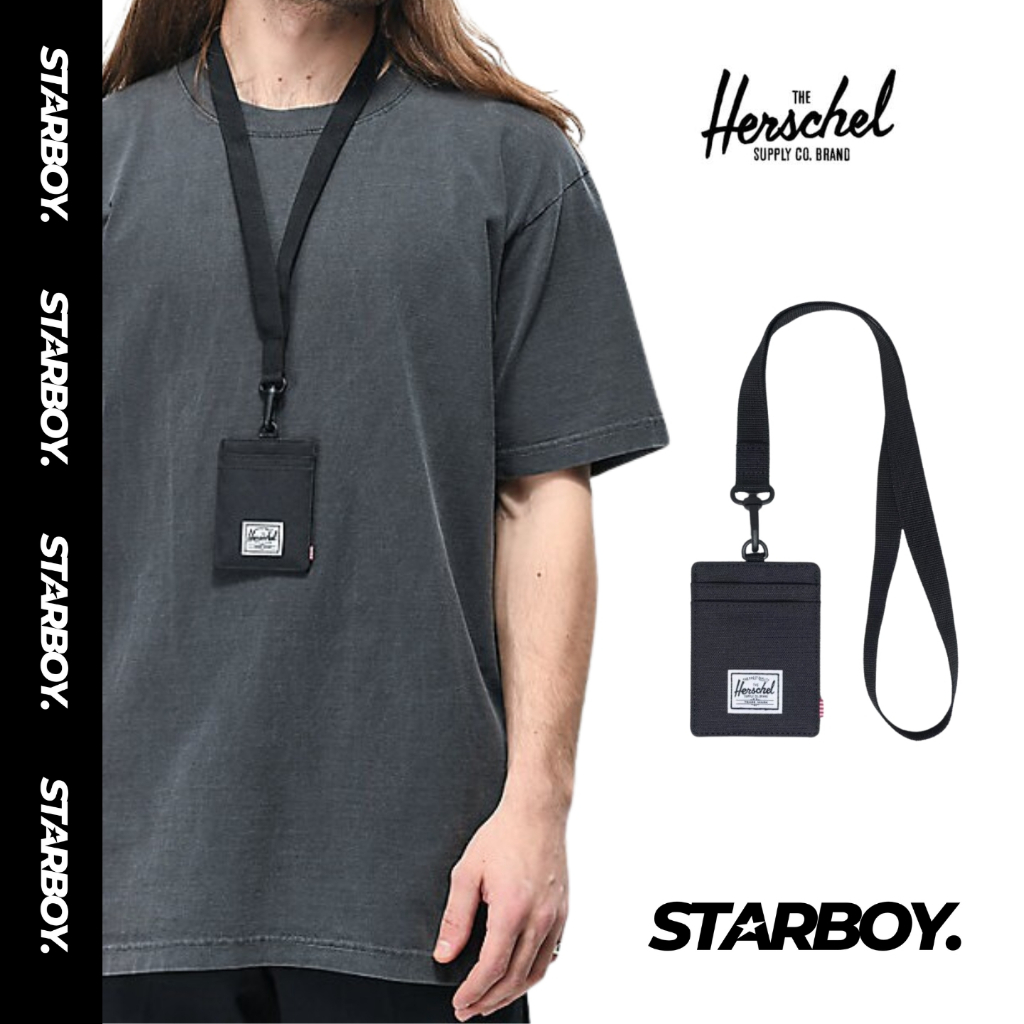 ✅พร้อมส่ง กระเป๋าใส่บัตรแขวนคอ  Herschel Charlie Lanyard ของแท้100%