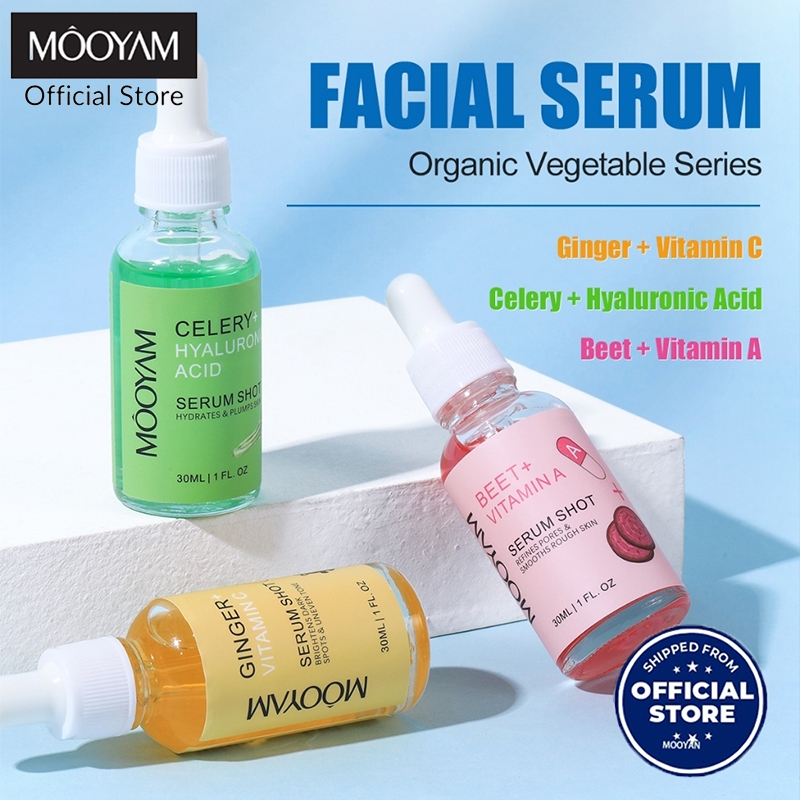MOOYAM Celery Extract Hydrating Serum คื่นฉ่ายสกัดเซรั่มให้ความชุ่มชื่น ลดรอยแดง ไวท์เทนนิ่งใบหน้าแก