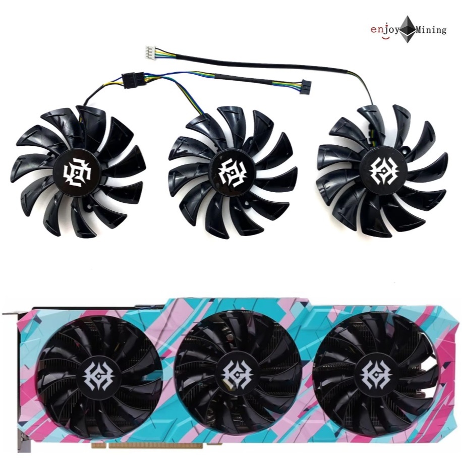 พัดลมการ์ดจอ ZOTAC RTX 3090 3080 3070 3060ti 3060 4070S  X-GAMING OC graphics card cooling fan GA92S