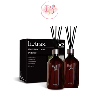 ก้านไม้หอม ปรับอากาศ ชุด Hetras (เฮทรัส) Reed Diffuser Pack 2 ชิ้น ขนาด 500ml.x2ขวด