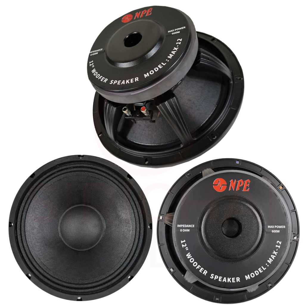 ดอกลำโพง12นิ้ว NPE รุ่น MAX12 โครงหล่อ วอยส์3นิ้ว 600วัตต์