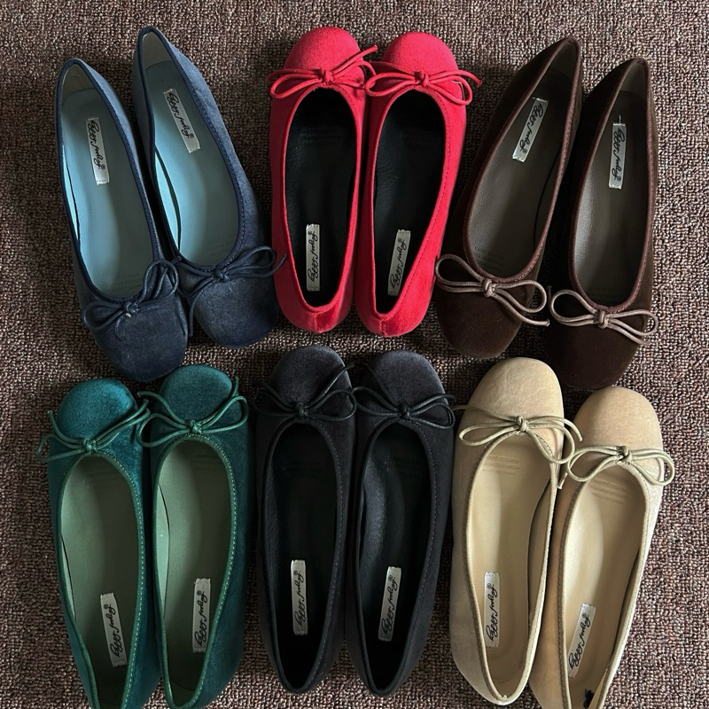 Sawako flat shoes | รองเท้าคัทชูส้นเตี้ย ผ้ากำมะหยี่
