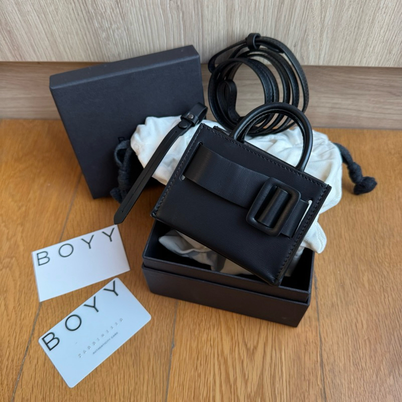 Boyy Bobby Charm With Strap Black