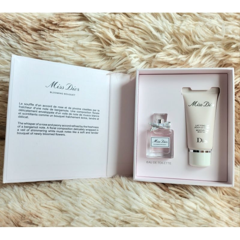 แท้/พร้อมส่ง Dior Miss Dior Blooming Bouquet Parfum น้ำหอม 5ml. & โลชั่น 20ml.