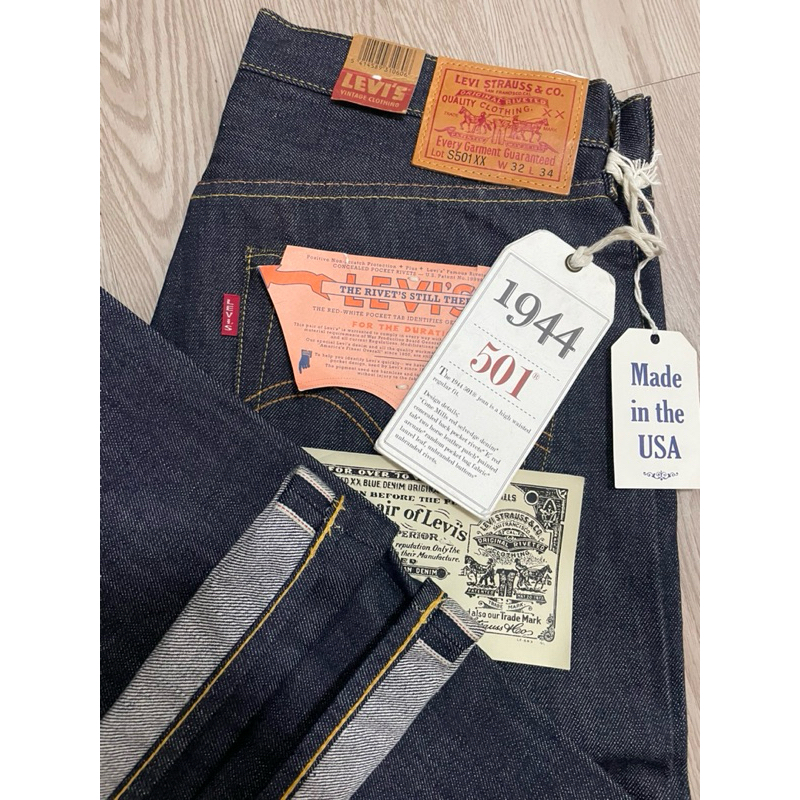 501bigE LVC 1944 Size32x34(เป๋าเขียว)made in USA