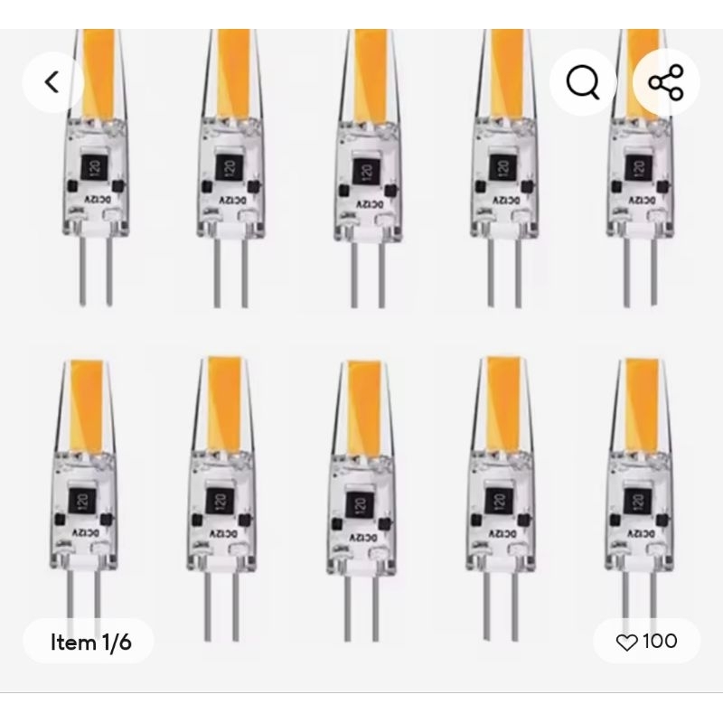 หลอด Led  G4 220V 6W wram lightI
