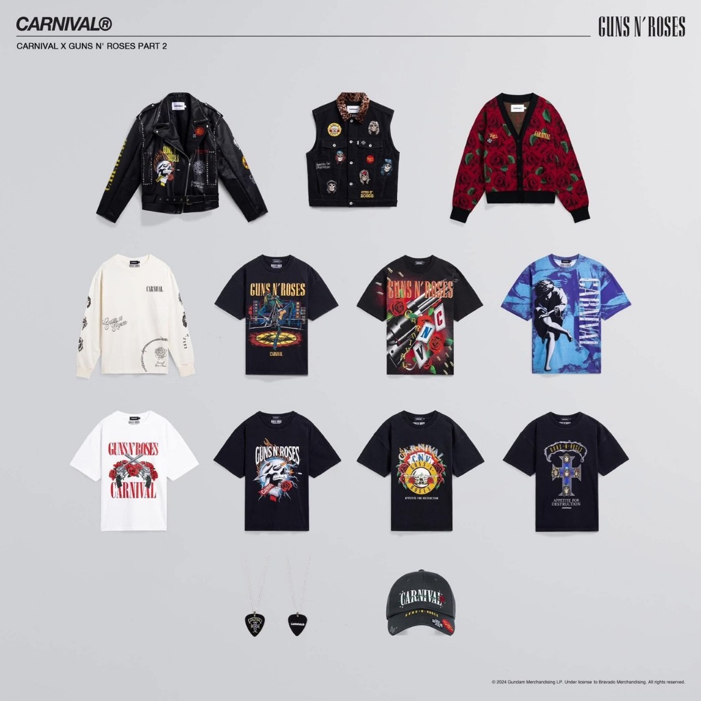 ของแท้พร้อมส่ง CARNIVAL x Guns N' Roses ของแท้ 100%