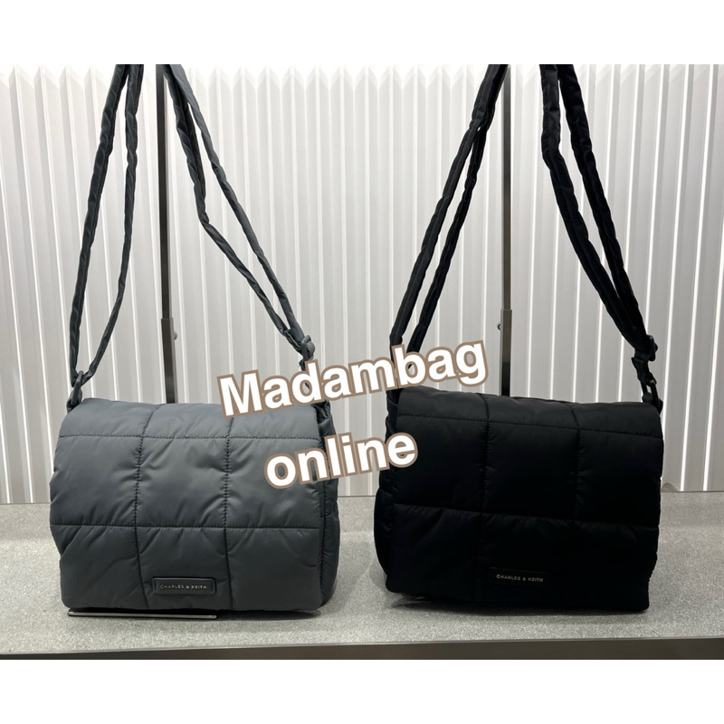 𝗖𝗛𝗔𝗥𝗟𝗘𝗦 & 𝗞𝗘𝗜𝗧𝗛 Errya Nylon Puffy Crossbody Bag  กระเป๋าผ้าไนล่อน สะพายข้าง