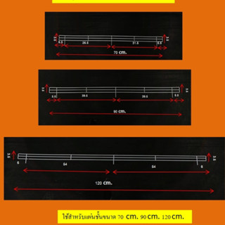 ราวกันตกสินค้า หน้าแผ่นชั้น สำหรับชั้นมินิมาร์ท มี 3 ขนาด ยา…