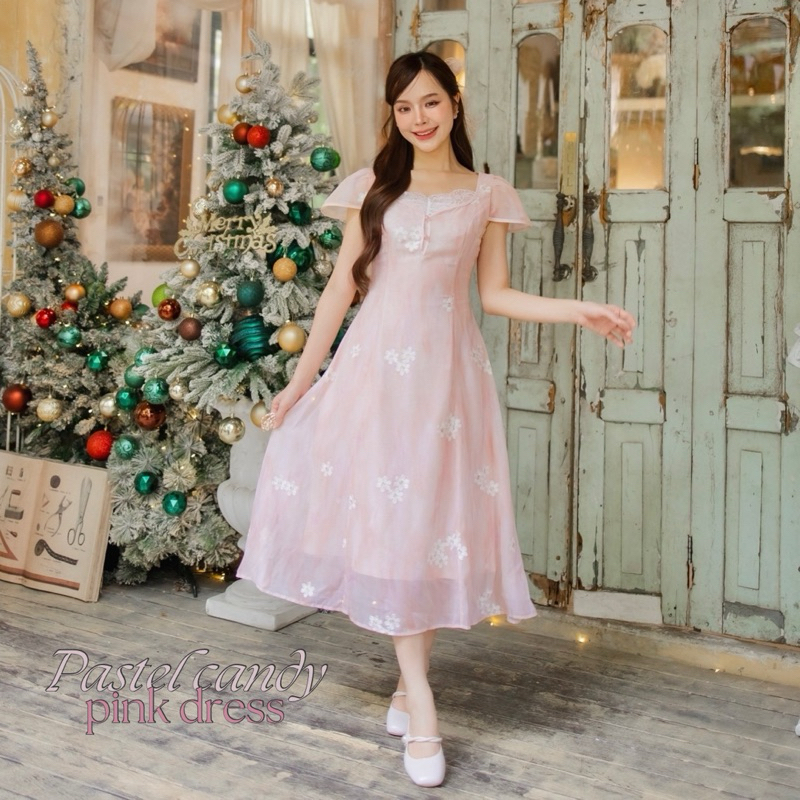 on.december25 เดรส pastel candy