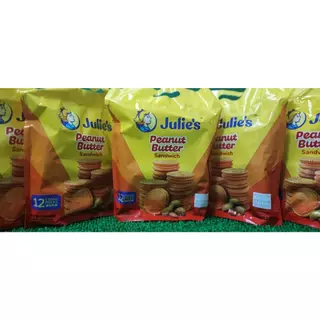 Julie's ขนมปังกรอบสอดไส้เนยถั่ว ขนาด360กรัม