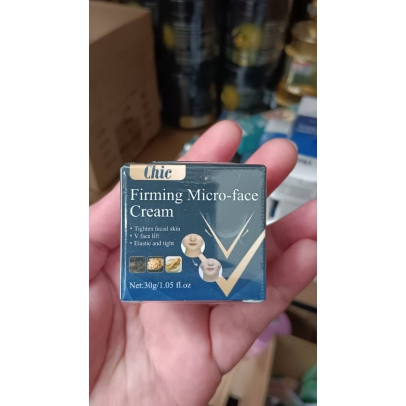 Chic Firming Micro-face Cream 30g.งานกล่องพังขอคนรับได้