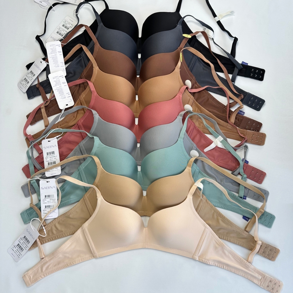 รหัส HBHN1005 HBHN1006 SABINA BRALESS เสื้อชั้นใน Invisible Wire (ไม่มีโครง) รุ่น Habpy Push VIP