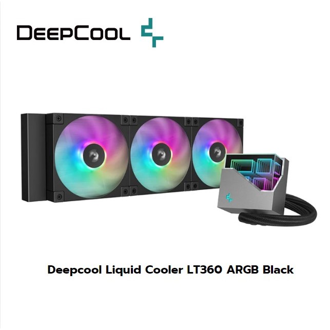DEEPCOOL LT360 ARGB (BLACK) CPU LIQUID COOLER (ระบบระบายความร้อนด้วยน้ำ)