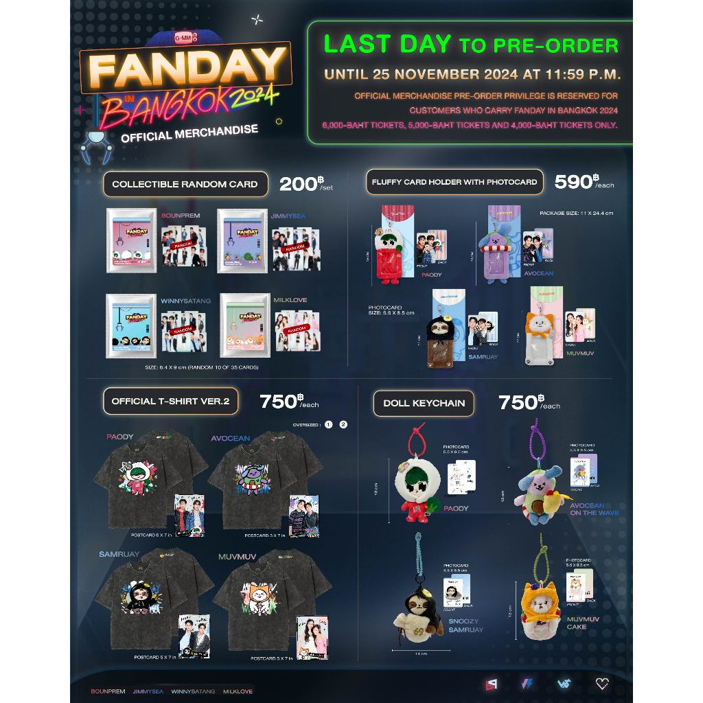 GMMTV FANDAY IN BANGKOK 2024 BOUNPREM JIMMYSEA WINNYSATANG MILKLOVE มิ้ลค์เลิฟ จิมมี่ซี วินนี่สตางค์ บุ๋นเปรม
