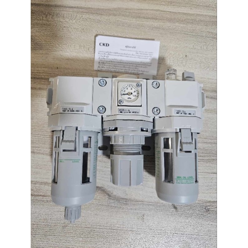 CKD C3000-10-W Regulater ชุดกรองลมดักน้ำเเละส่งน้ำมัน 3/8 #CKD