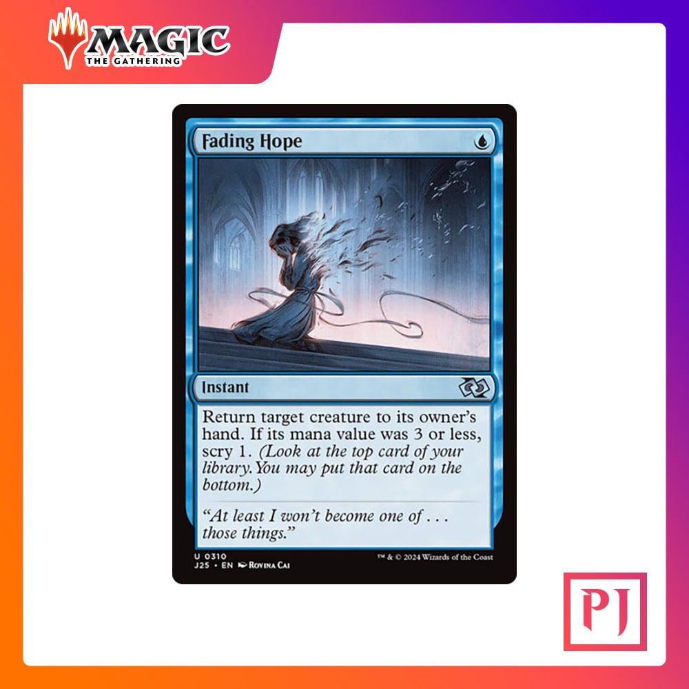 [MTG] Fading Hope [J25] [BLUE] [UNCOM] [NORMAL] [ENG] (การ์ดเมจิค / Magic the Gathering)