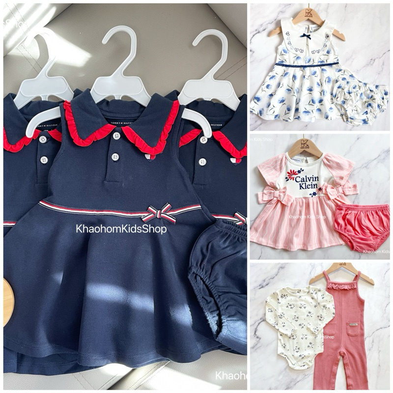 (12m-5y) C K / T mเสื้อผ้าเด็กผู้หญิง : รอมเปอร์เด็กสีชมพู/เดรสเด็ก