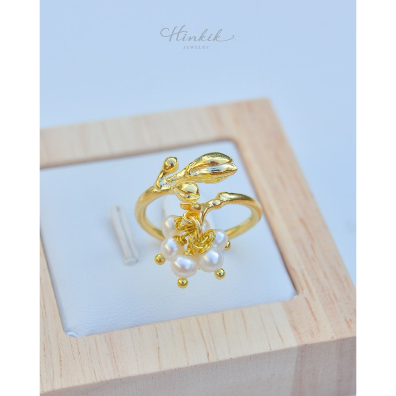 แหวนดอกมะลิ จัสมิน ห้อยมุก มุกแท้ หินแท้