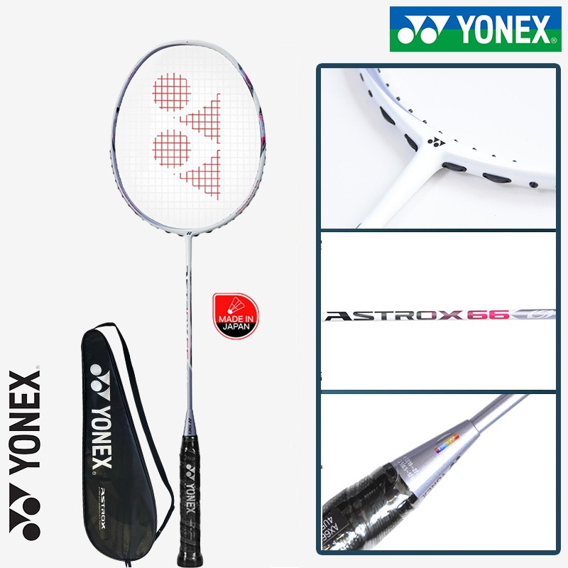 Yonex(โยเน็กซ์) Astrox 66 Purple Pink Female Badminton Rackets 4U 22-30lbs ไม้แบดมินตัน ของแท้