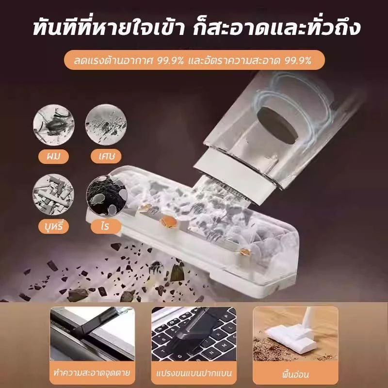 เครื่องดูดฝุ่นไร้สาย 9 ใน 1 พกพาสำหรับรถยนต์ thumbnail 3