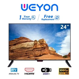WEYON 24 นิ้ว LED TV อนาลอค ทีวี HD Ready (1xUSB, 1xHDMI) ราคาพิเศษ TCLG24E