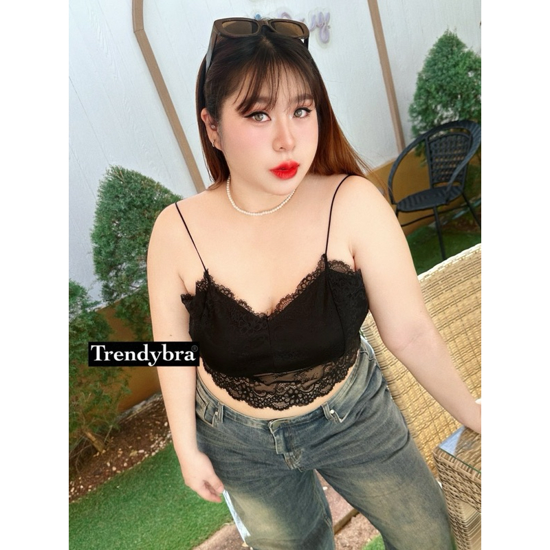 42 L . เสื้อสายเดี่ยวลูกไม้ สาวอวบ สาวพลัสไซส์ สวยดูแพงมาก