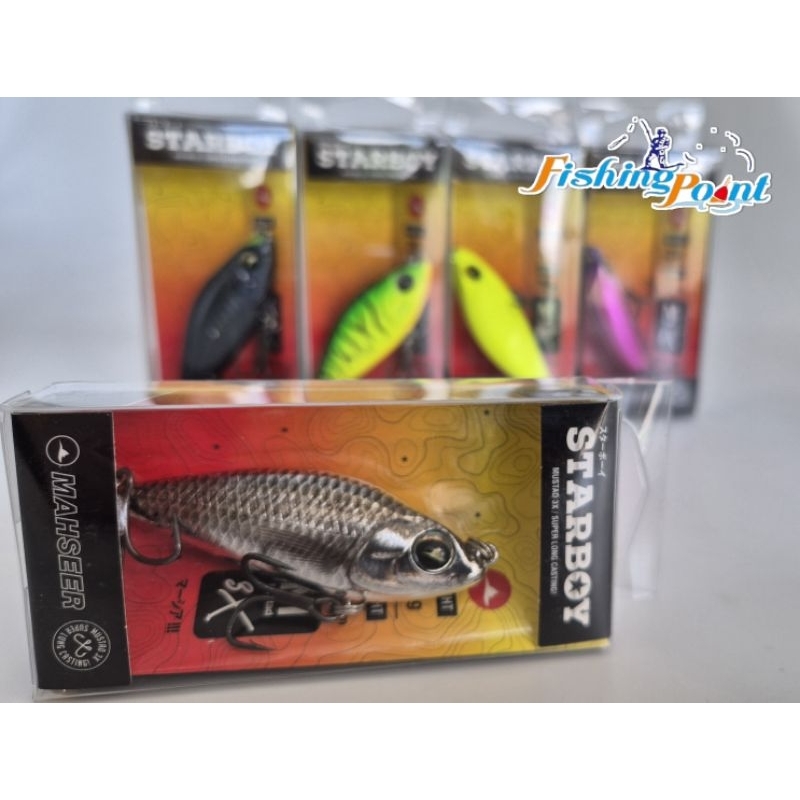 เหยื่อปลอม MAHSEER รุ่น STARBOY พร้อมเบ็ด Mustad3x