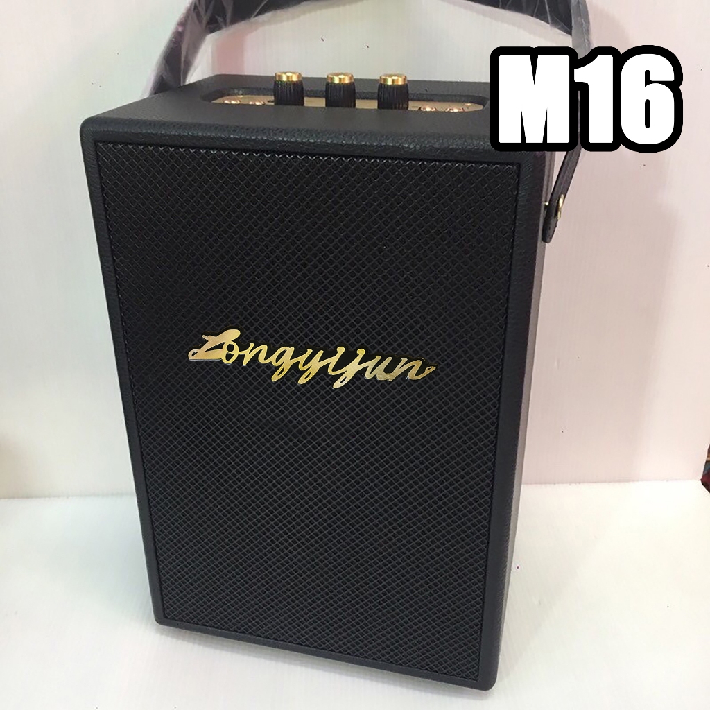 ( ปรับเบสได้ ) ตัวใหญ่ ลำโพงบลูทูธ รุ่นM16 งานคุณภาพ งานไม้อย่างดี ดีไซส์สวย HQ