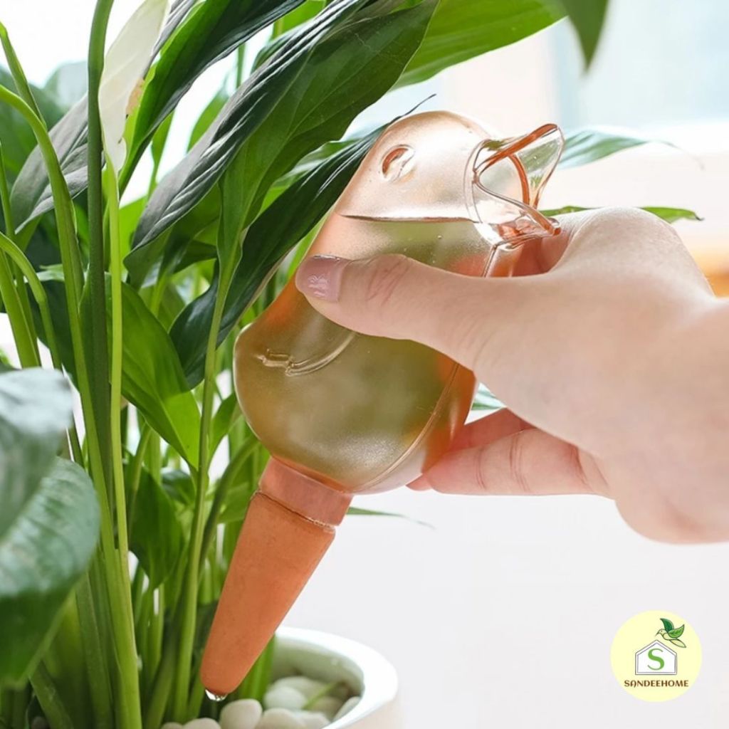 หัวหยดน้ำรูปนก  อุปกรณ์รดน้ำอัตโนมัติ พลาสติก PS เเข็งทนทาน หัวหยดทำจากดินเผา มี3สี - รูปที่ 6