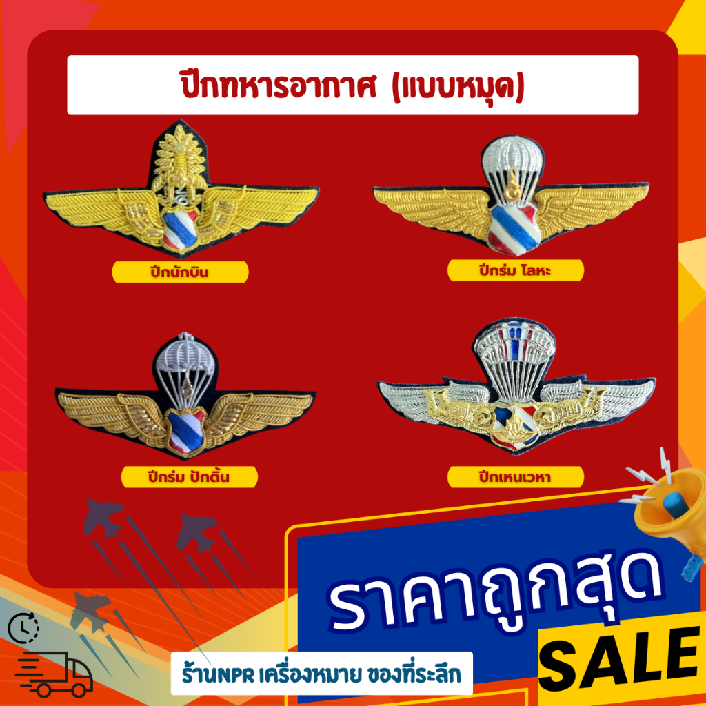 ปีกทหารอากาศ แบบหมุด