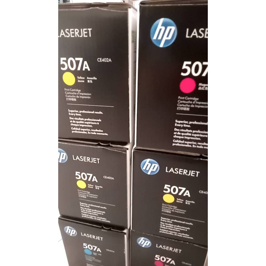 HP หมึกแท้ CE400A Bk /CE400X Bk /CE401A C /CE402A Y /CE403A M (507A) Color LaserJet CP4005DN M575dn 