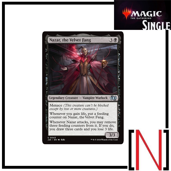 [MTG][Single][J25] Nazar, the Velvet Fang ระดับ Uncommon [ภาษาอังกฤษ]
