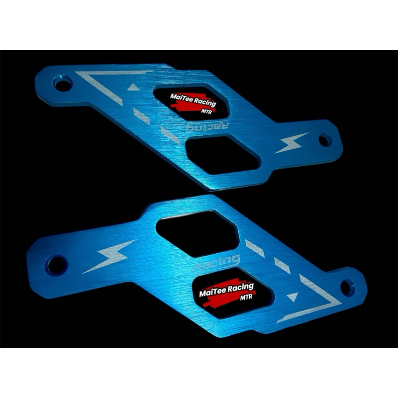 ( สีฟ้า ) คาดแบตรถยนต์ คาดแบตลายสายฟ้า ISUZU D-MAX MU7 MU-X ปี 2008 - 2019