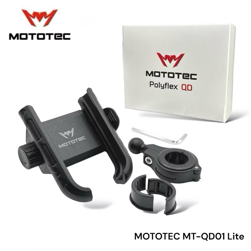 {ไลฟ์ลดแรง} MOTOTEC LITE Series ที่จับมือถือ ที่จับโทรศัพท์สำหรับติดมอเตอร์ไซด์ แบบปลดล็อคเร็วรุ่นประหยัด
