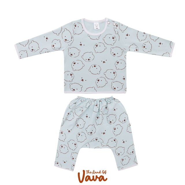 Thelandofvava VNXI2098 ชุดเซ็ตเด็กอ่อน BABY ลิขสิทธิ์แท้จาก vava