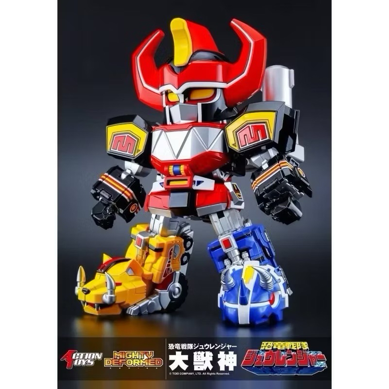 โค๊ดไลฟ์ลด 100.- | พร้อมส่ง Action Toys Mighty Deformed Daizyujin Zyuranger